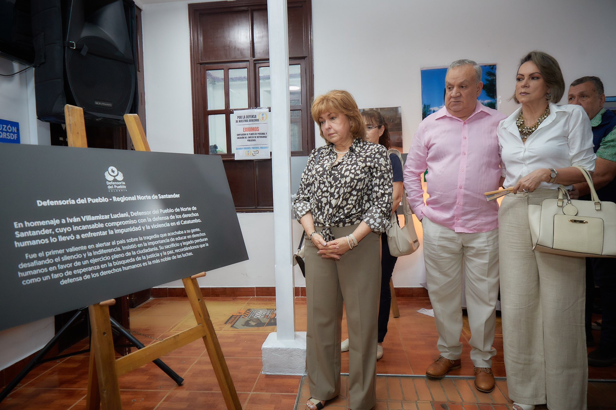 Familia Villamizar en la ceremonia