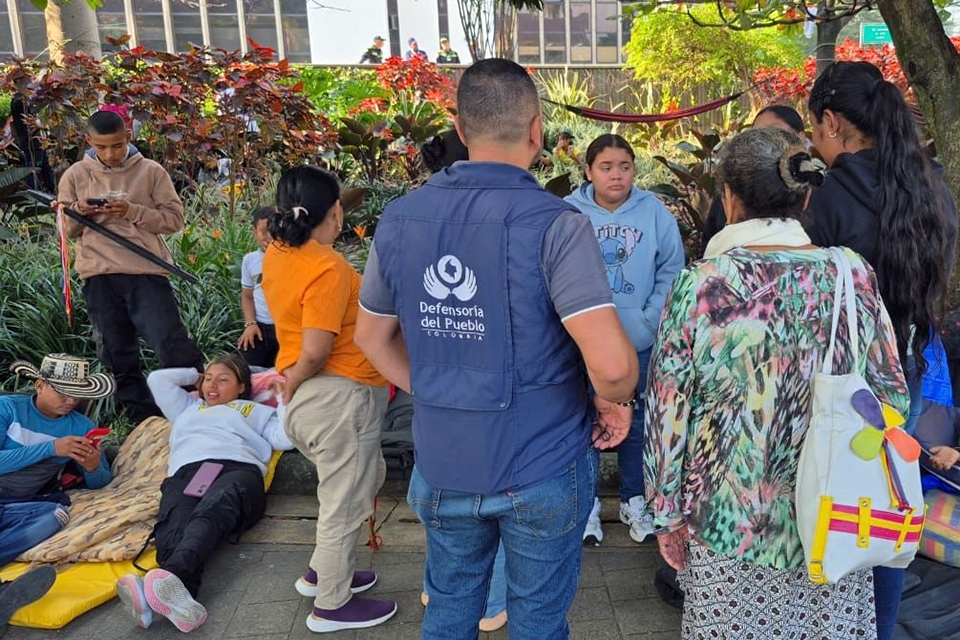 protesta indígenas medellín