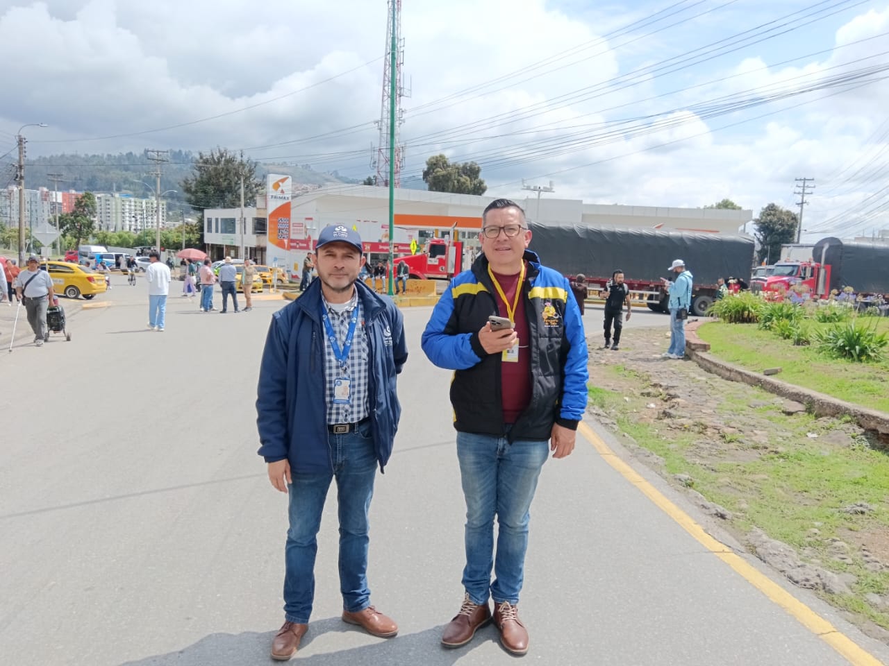 Jornada del paro de taxistas en Tunja