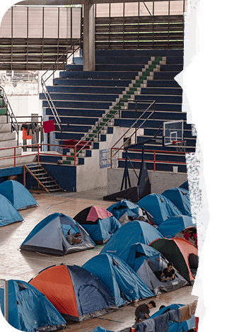 Desplazamiento desde el 16 de enero