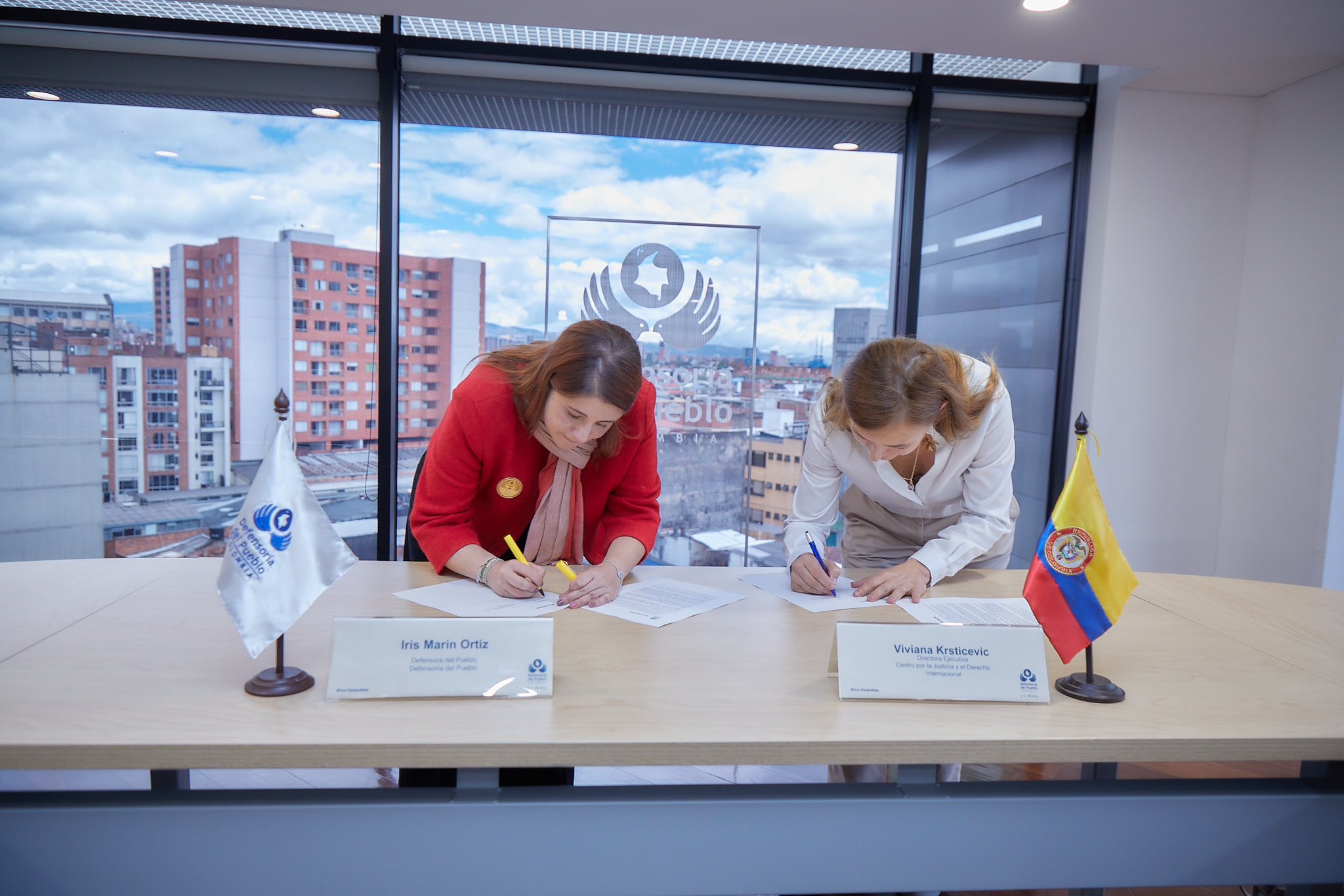 Firma del memorando de entendimiento entre la Defensoría del Pueblo y CEJIL