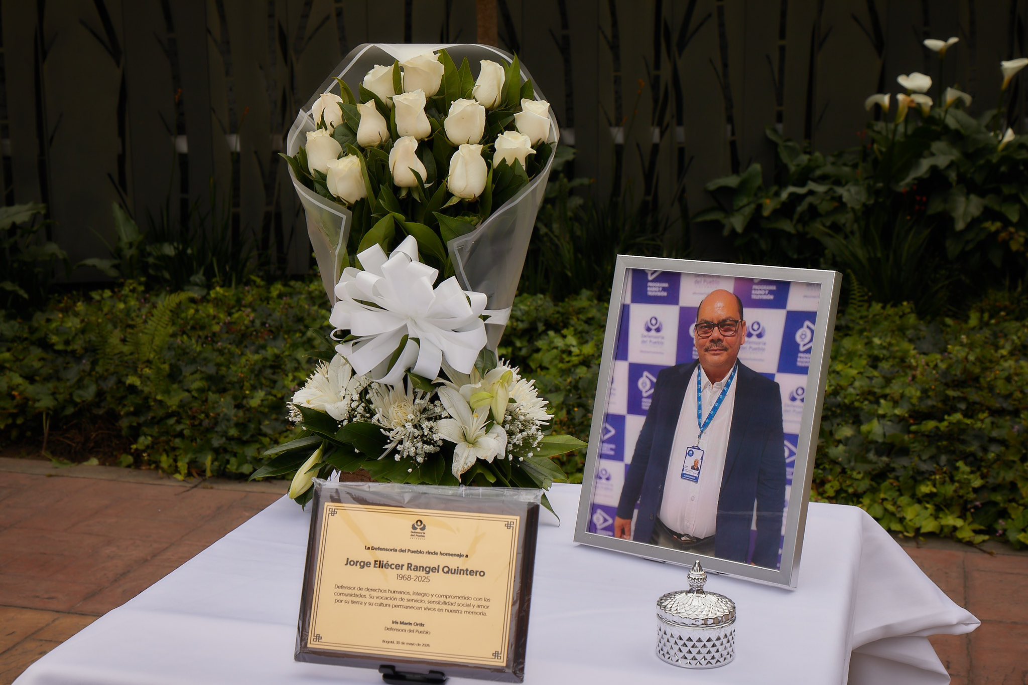 Homenaje a Jorge Eliécer Rangel Quintero.