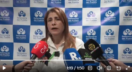 Declaraciones Defensora del Pueblo