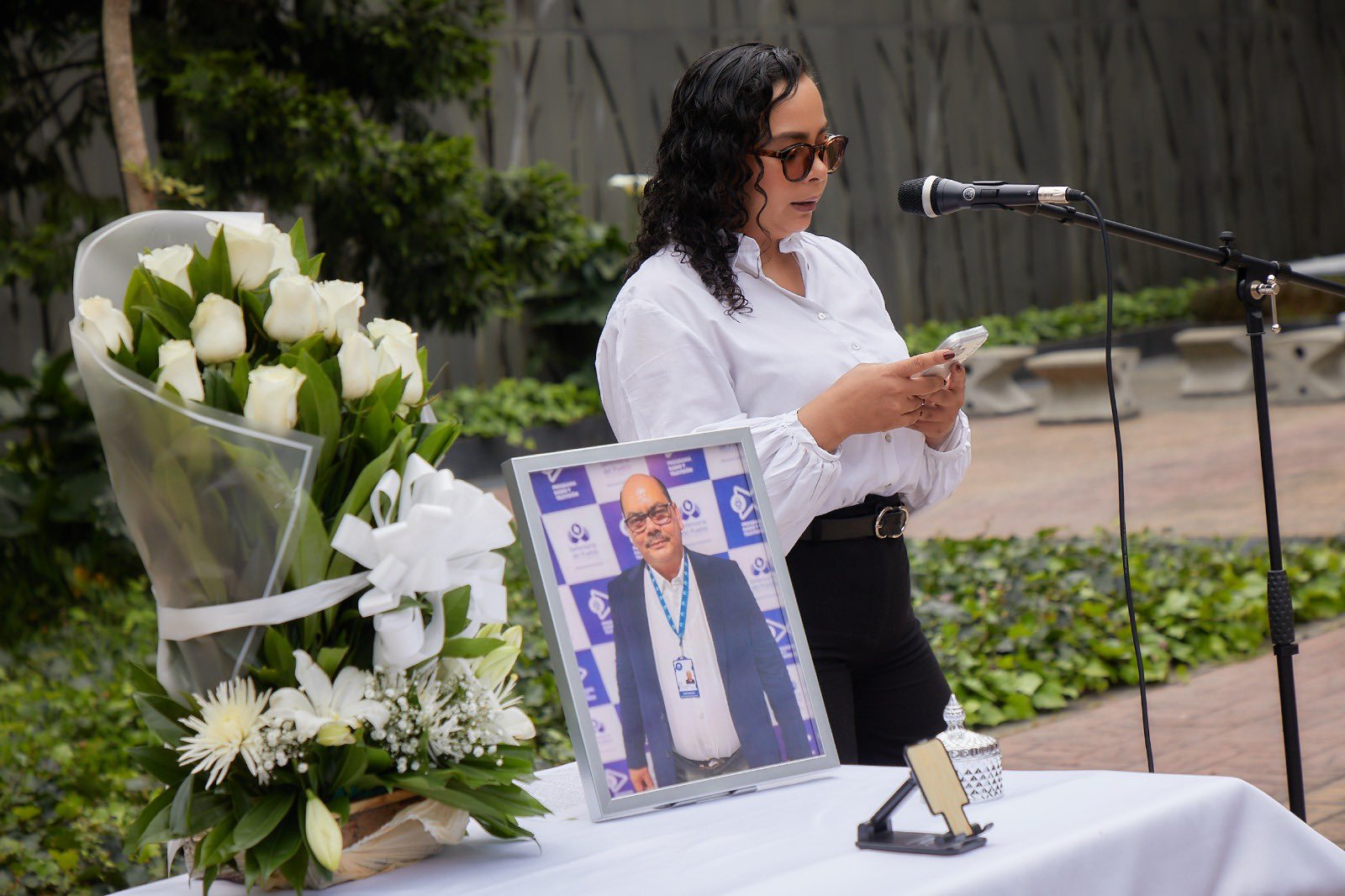 Intervención y palabras durante el homenaje