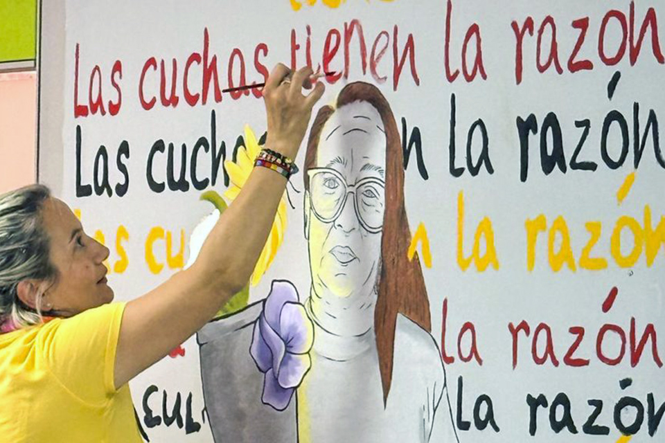 Mural Las cuchas tienen razón