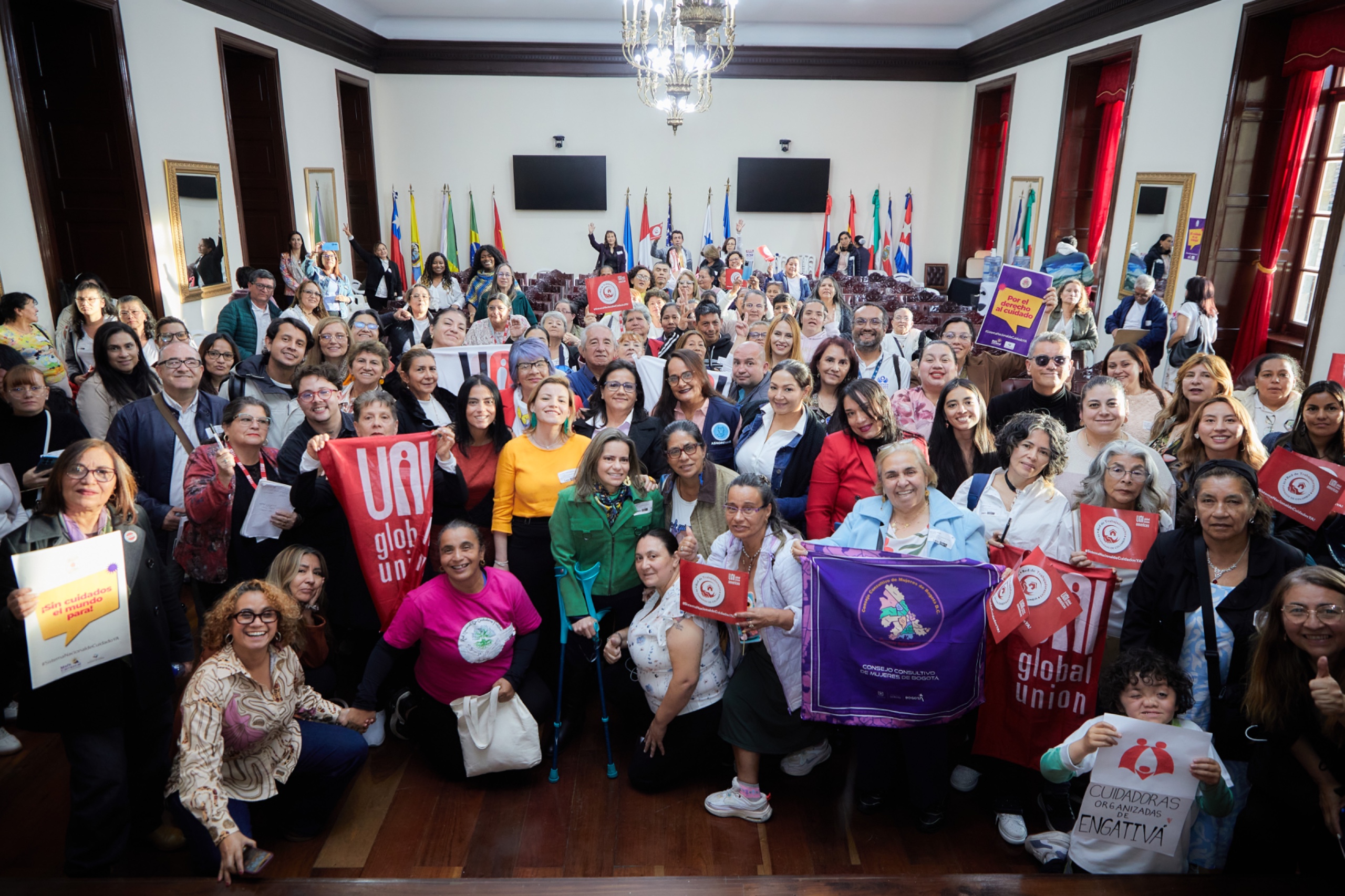 Personas cuidadoras asistentes a la jornada institucional de visibilización de derechos