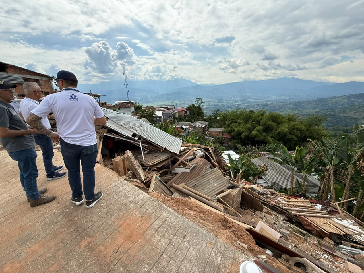 Supervisión defensorial en zona de emergencia
