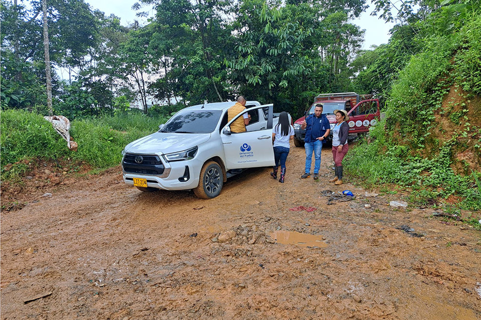 Disposición de residuso sólidos en El Espinal, Putumayo.
