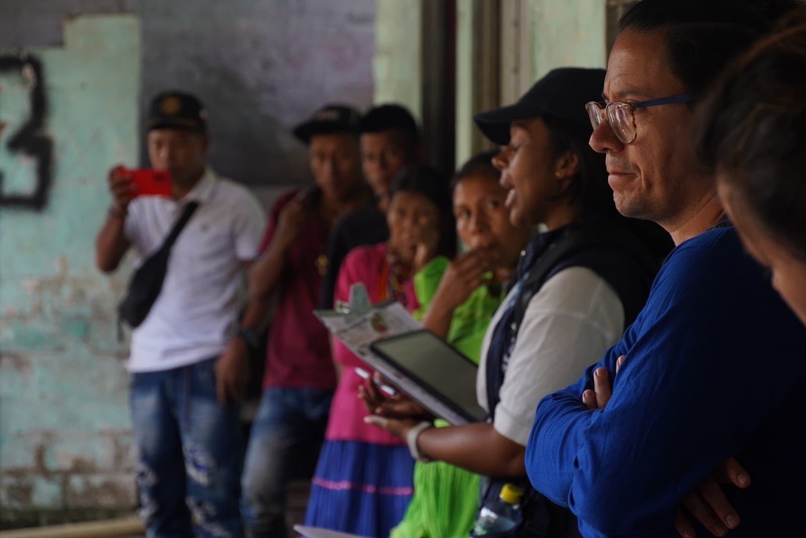 Misión de verificación de derechos en la comunidad indígena Emberá Chamí de Buenavista, en el Valle del Cauca.