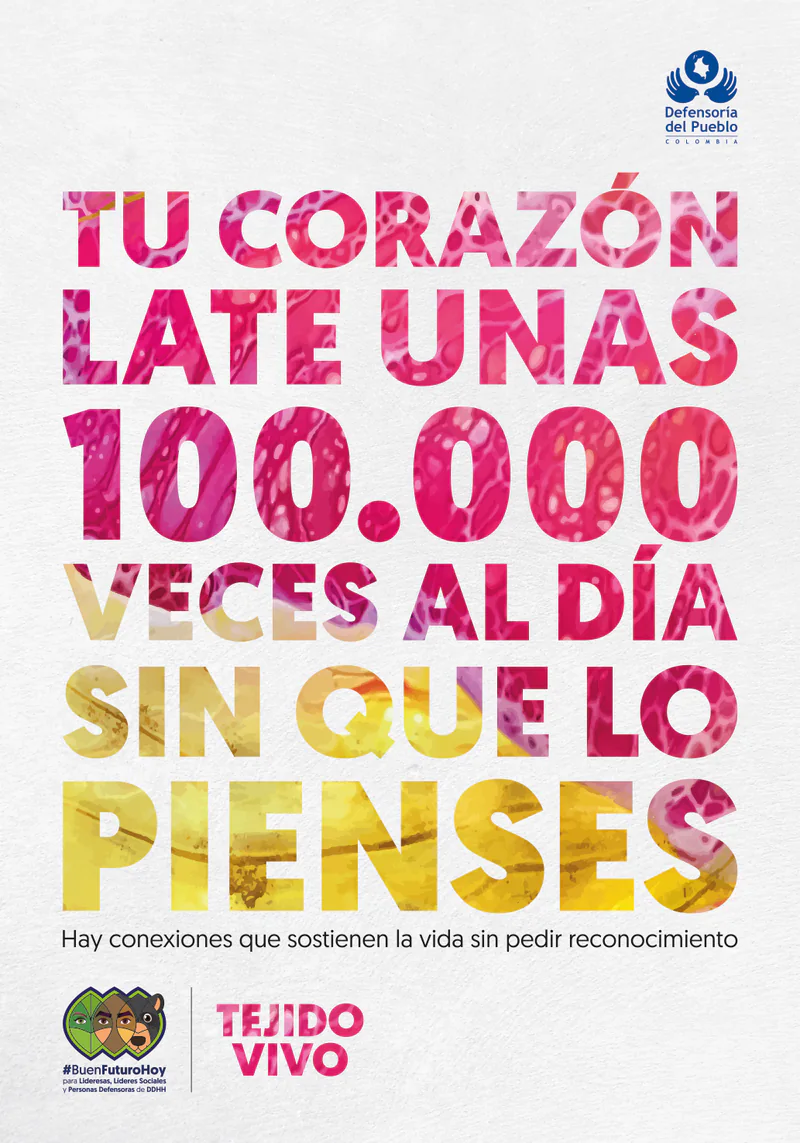 Pieza de la campaña: «Tu corazón late unas 100.000 veces al día sin que lo pienses. Hay conexiones que sostienen la vida sin pedir reconocimiento».