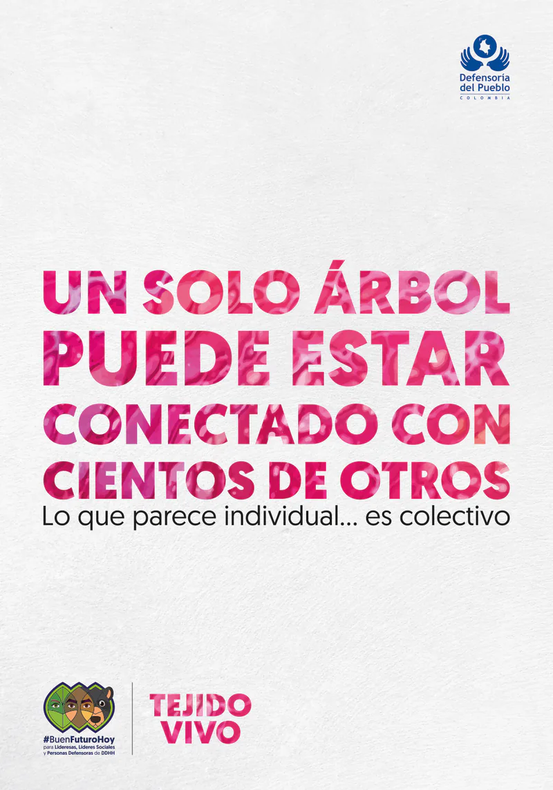 Pieza de la campaña: «Un solo árbol puede estar conectado con cientos de otros. Lo que parece individual… es colectivo».