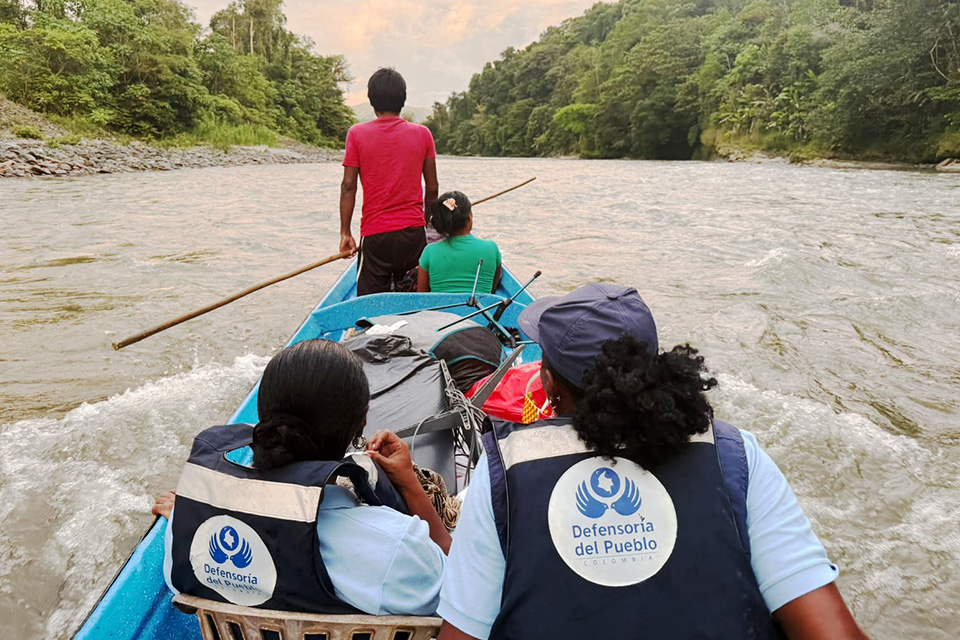Toma de declaración colectiva étnica del resguardo indígena Emberá del río Bebaramá