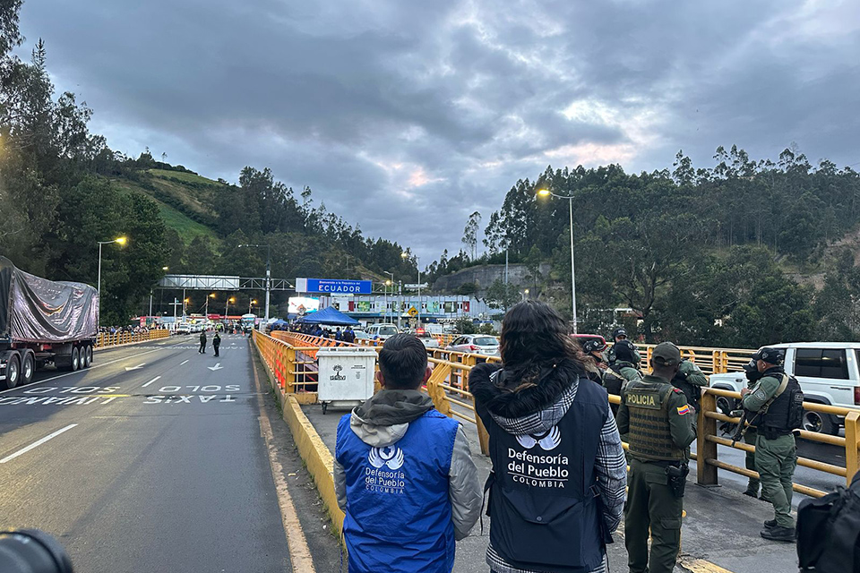Frontera entre Colombia y Ecuador.