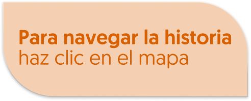 Para navegar la historia, haz clic en el mapa
