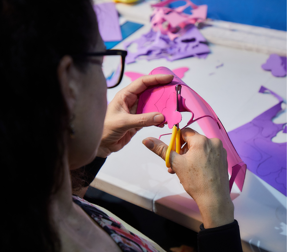 Taller de creación en la Casa de la Memoria
